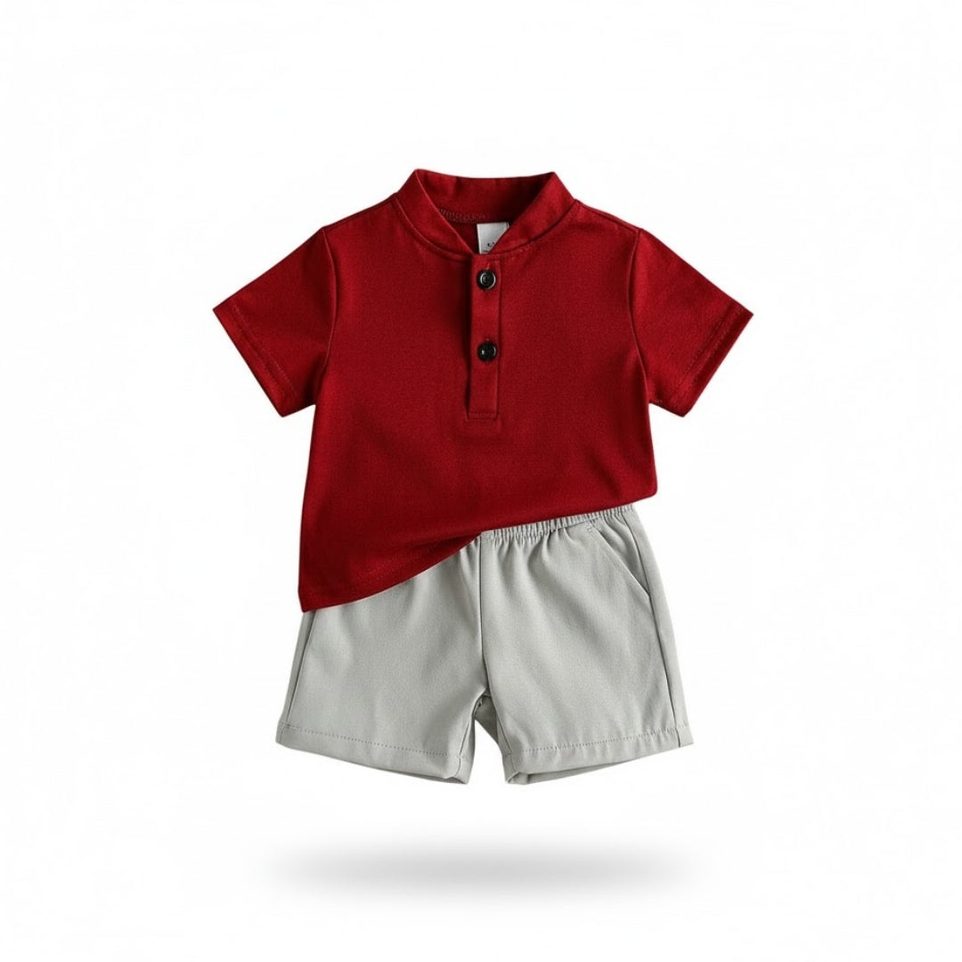 Boys Set – 2Pcs Infant Baby Boy Clothes Set White Short Sleeves T Shirt Shorts Summer Daily Casual Outfit For Toddler Suits | Baby London® Premium Baby Clothing