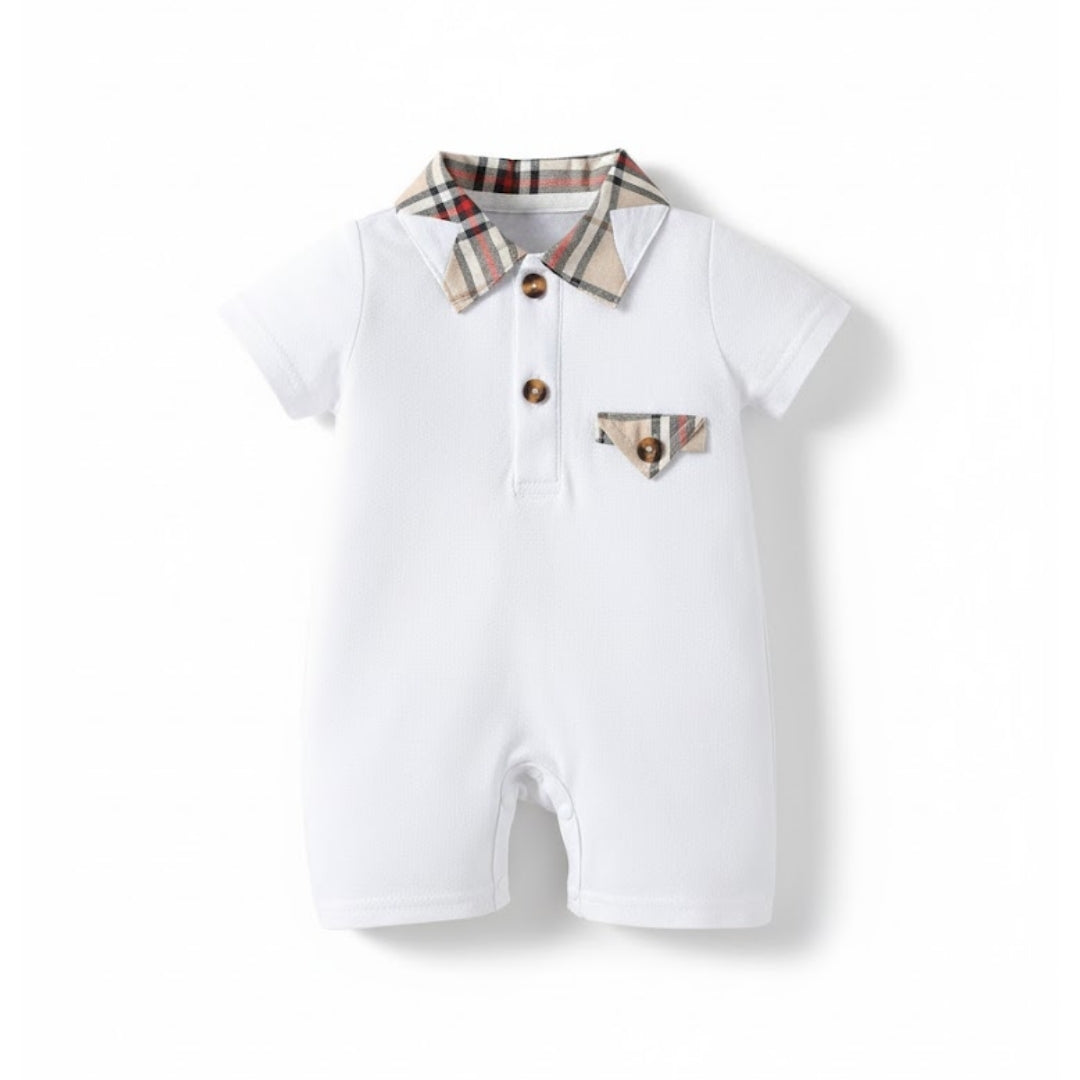 Boys Jumpsuit – Mayfair Button Detail Jumpsuit | Baby London® Premium Baby Clothing