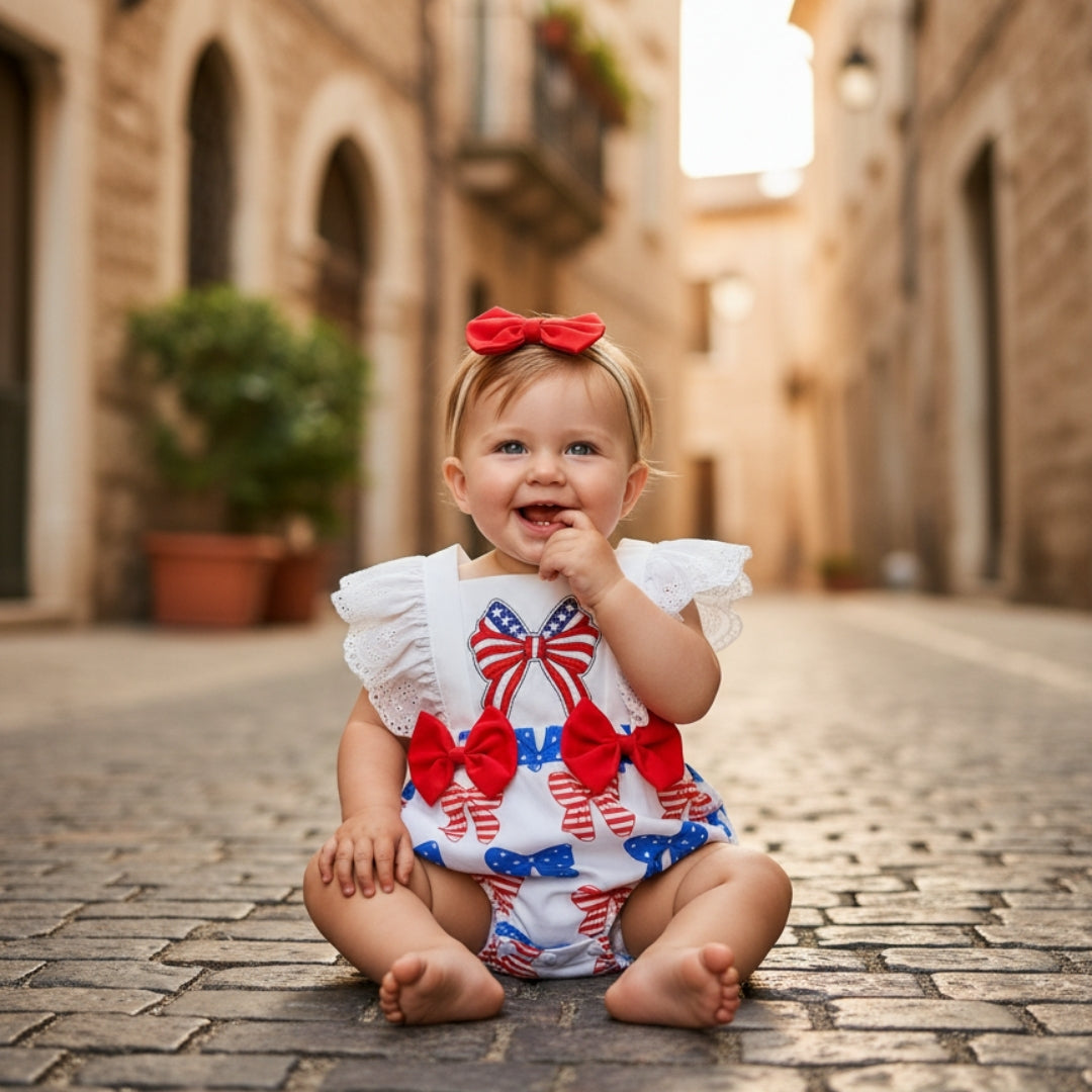 Boys, Girls Romper – 2025 New Style Baby Girl Cute Fashion Butterfly Print Short Sleeve Romper With Hairband | Baby London® Premium Baby Clothing