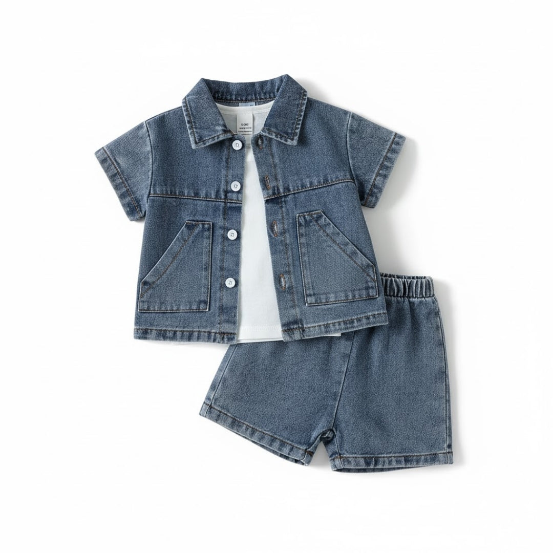 Boys, Girls Set – Brompton Solid Set | Baby London® Premium Baby Clothing